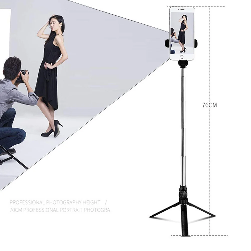 

Selfie Stick Tripod for Smartphone 360 Swivel Ball Head with Non-Slip Feet Mini Portable Stand for Phone Desktop