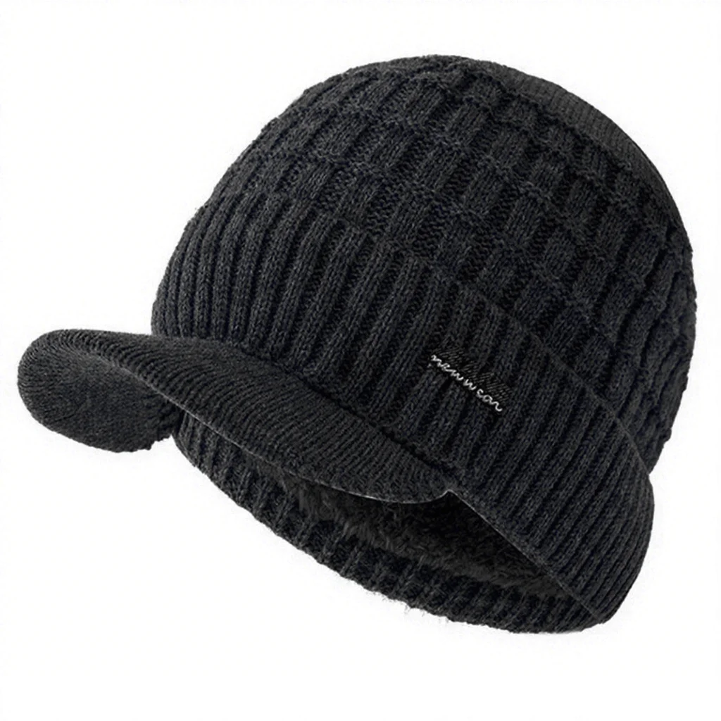 Hot Sale Unisex Winter Hat Plush Fleece Lined Warm Winter Cap Stylish Soft Beanie Hat For Men Women Outdoor Knitted Hat