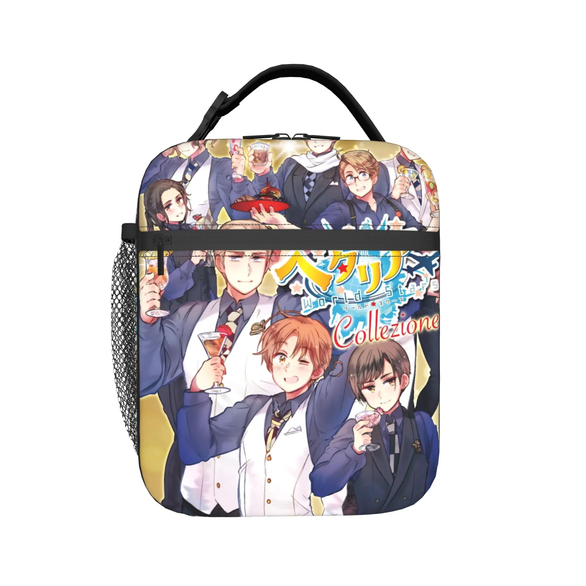 Hetalia Axis Powers Insulated Lunch Bags for Men Women  Food Container Bags Leakproof Thermal Cooler Lunch Boxes For Work
