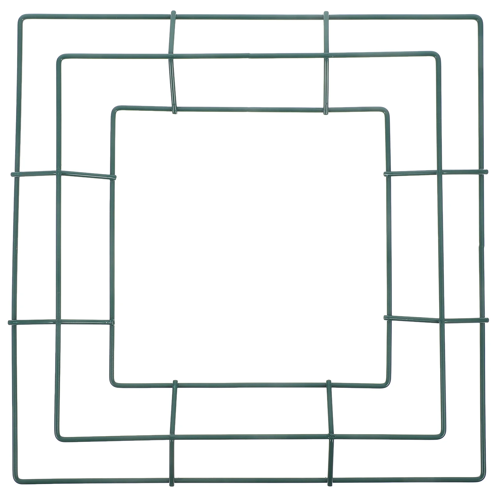 1 قطعة إكليل الحديد الإطار مربع معدن زهرة ترتيب الرف Diy بها بنفسك إكليل صنع معلقة جارلاند ديكور لوازم الحفلات #3