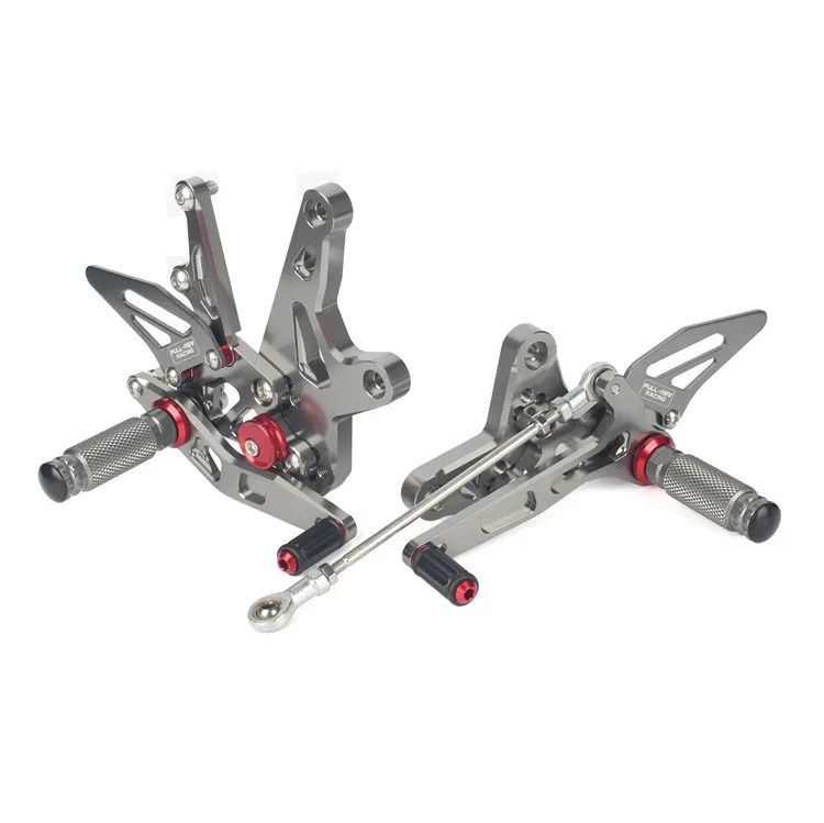 Motorcycle Adjustable Rear Sets Foot Pegs Rear Set Footpeg Brake Shift Pedal for  Ninja400/Z400 Foot Rest