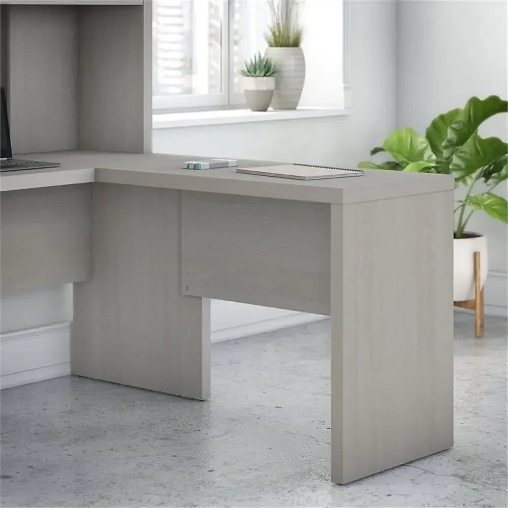 36W Gray Sand Engineered Wood Desk Return
