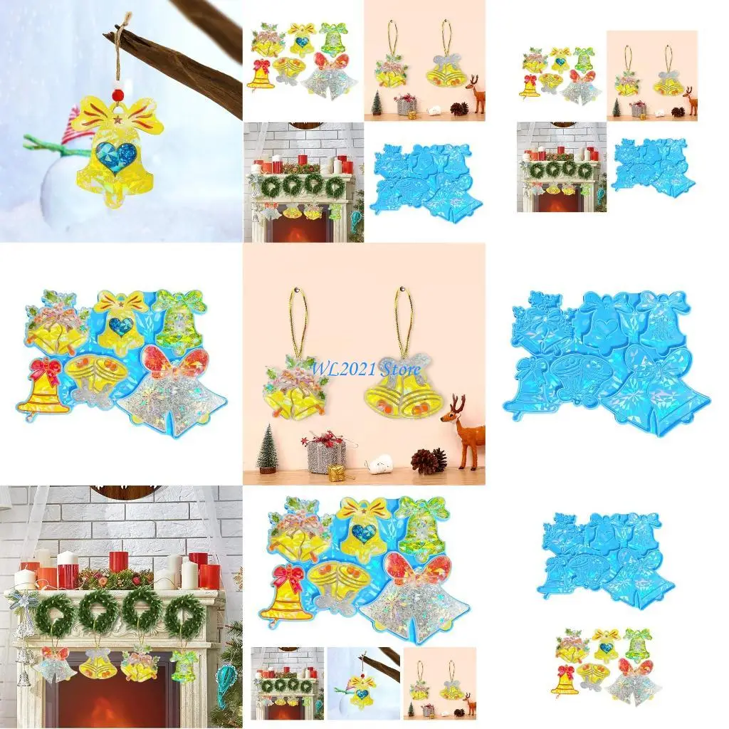 

G5GC Blue Bells Silicone Molds for DIY Pendant Necklace Jewelry Making