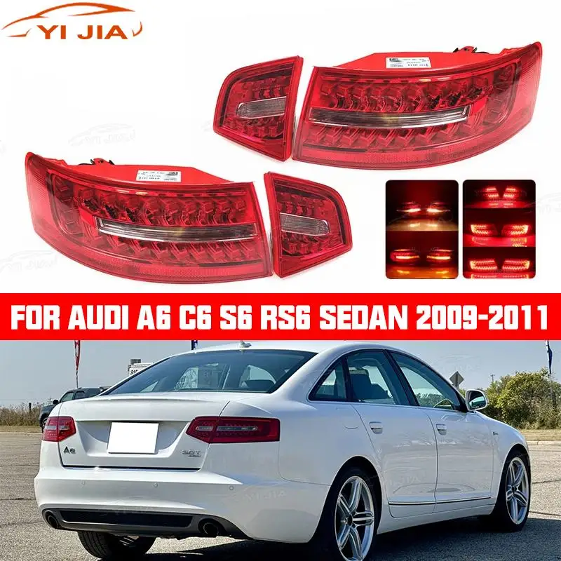 

For Audi A6 C6 S6 RS6 Sedan 2009 2010 2011 LED Tail Light Assembly Tail Brake Lamp Brake Light Reversing Lamp Running Lamp