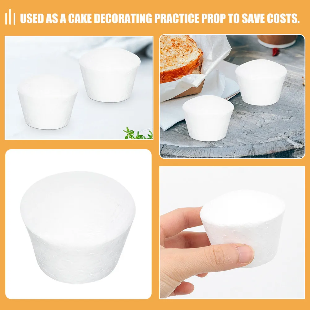 10Pcs Foam Cake Dummies Creative Shaped Multi-Function Wedding Birthday Practice Fake Cakes DIY Decorative Accessories