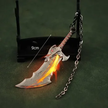 9 cm God of War Silah Bıçakları Kaos Runik Kratos Kılıç Oyunu Çevre Metal Oyunu Çevresel Katana Kılıç Modeli Çocuk hediye oyuncaklar