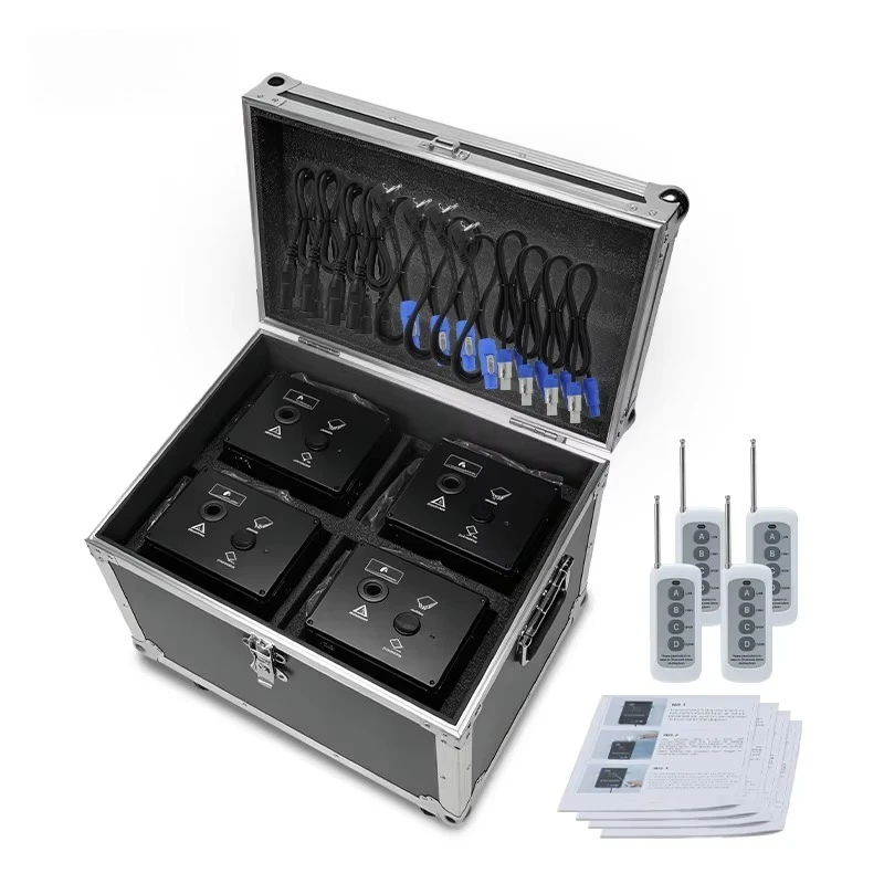 

4-Piece air box 700W cold spark machine remote control, titanium alloy stage wedding/party celebration display equipment