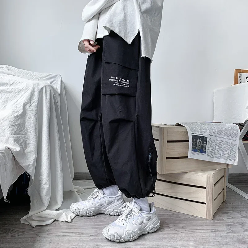 

TPJB New Black Cargo Pants Men‘s Hip Hop Streetwear Fashion Jogger Harem Trousers Man Casual Sweatpants Male Pants Big Size 5XL