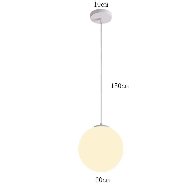Moderne glazen LED hanglampen, Scandinavische woonkamer- en slaapkamerarmaturen, binnenverlichting, restaurant, bar, huisdecoratie, hanglamp