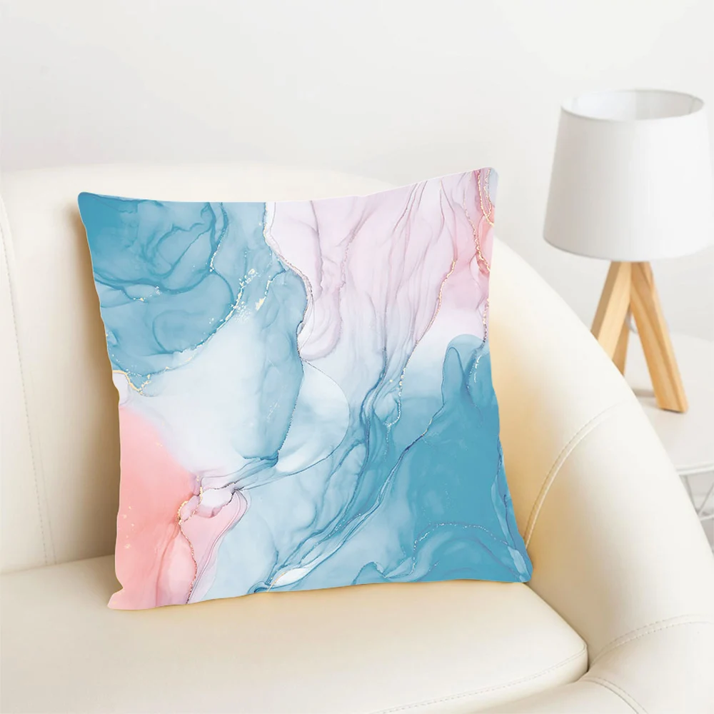 

CLOOCL Nordic Elegant Pillowcase Fantasy Colorful Abstraction Pattern 3D Printed Polyester Zip Cover Cushion Fashion Pillow Case