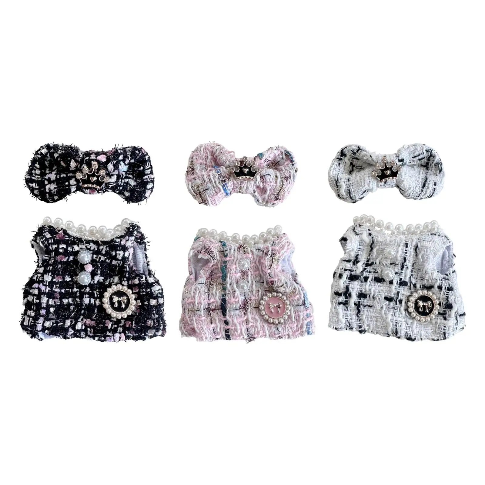 15cm Plush Doll Clothes Skirt Set Photo Props Dress Up Fashionable Doll Clothing