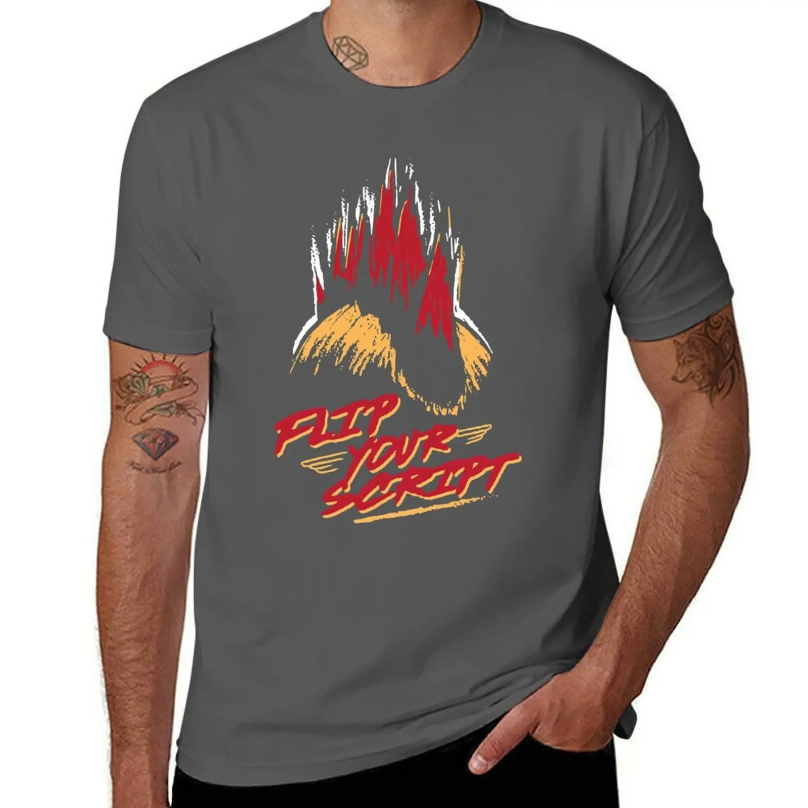 Flip Your Script T-Shirt Fitness Quick Dry Short Sleeve Top