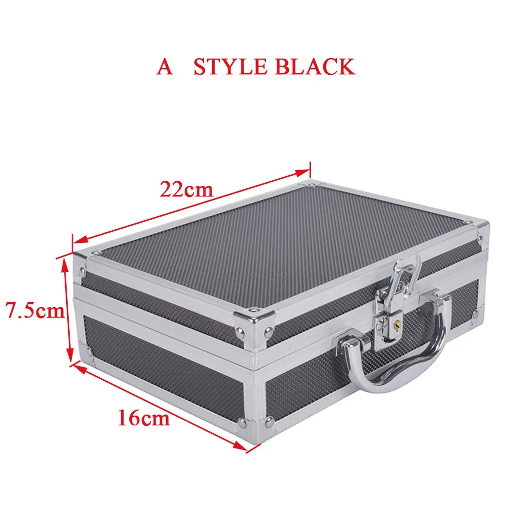 IPSC Portable Aluminum Alloy Tactical Pistol Gun Case Padded Foam Sponge Lining For Hunting Airsoft Glock Tool Toolbox Suitcase