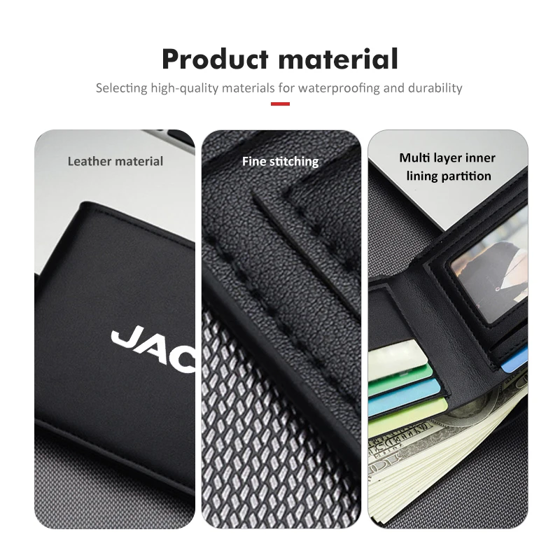 Car Mounted Driver License Holder Wallet Luxury Leather Design For JAC S2 J3 Board JS2 S3 JS3 J2 S5 T8 Refine J5 J6 J7 J4