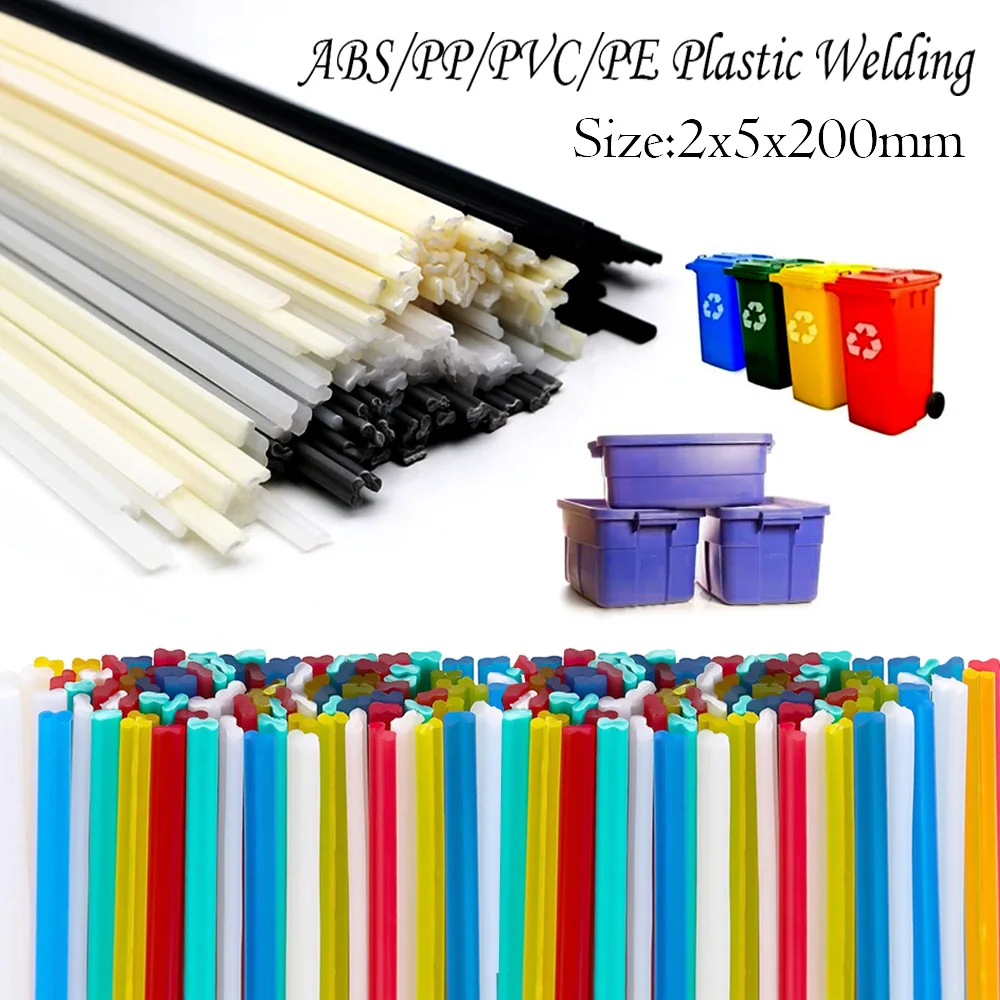 25-50 Stücke ABS/PP/PVC/PE 20 CM Kunststoff Schweißstäbe Sticks DIY für Auto Kajak Reparatur Armaturenbrett Stoßstange Kanu Schweißzubehör Werkzeug