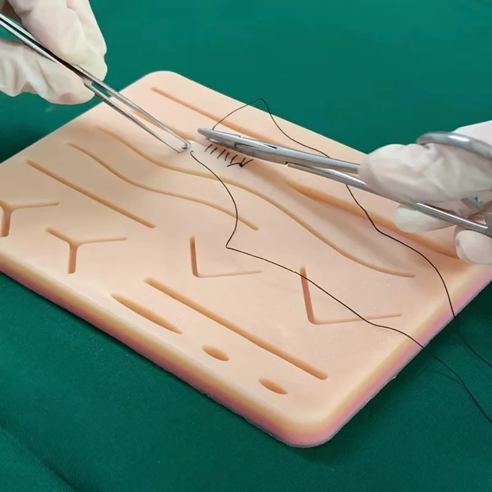 

Training Kit Silicone Skin Pad Traumatic Suture Practice Simulation Suture Training Kit Surgical Wound Practice