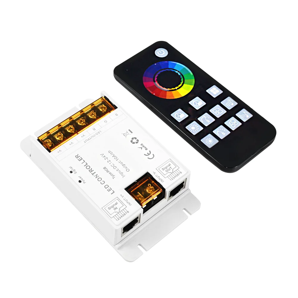 Rubber Shell Music Sync Touch Series Controller Dc5-24V Dw Cw Rgb Touch Remote 12 keys Rf Smd Cob Strip Light Dimmer Controller