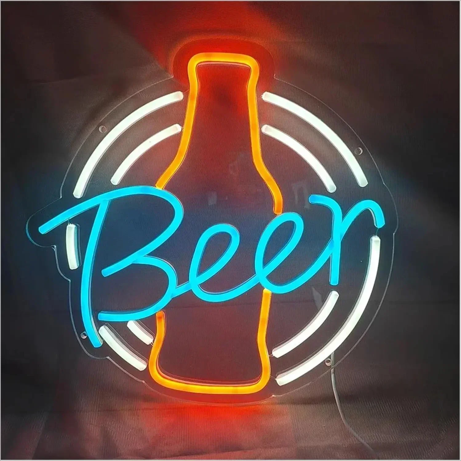 

Beer Neon LED Sign Bottle Neon Light for Bar Lounge Party Pub Game Room Store Man Cave USB Dimmable Gift for Friend Boss