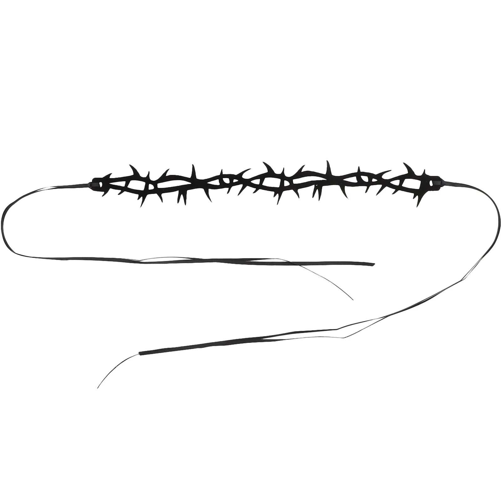 Collier de sorcière ras du cou Style gothique, mascarade d'épine pour femmes, accessoires de Costume d'halloween noirs, colliers de fête de vacances