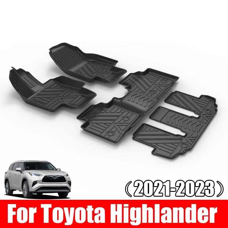 

Автомобильные коврики из ТПЭ для Toyota Highlander 2021 2022 XU70, коврик для багажника, Аксессуары для кошек