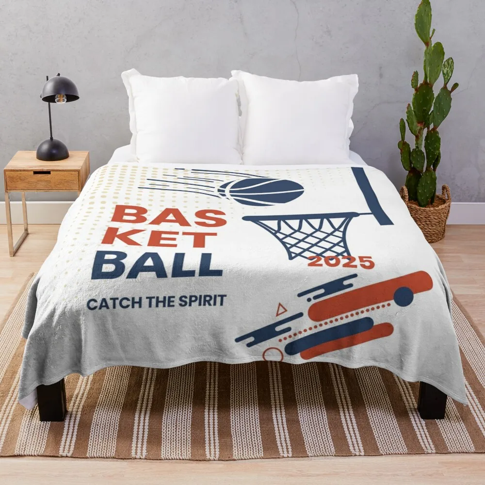 Basketball 3 Throw Blanket Warm manga Bed Fashionable Bed covers Blankets