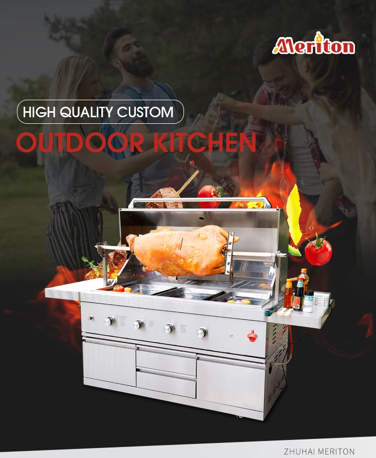 Wholesale Kitchen Bbq Grill Good Quality Outdoor Barbecue Kitchen Grill Gas Bbq Island Outdoor Kitchen Grill