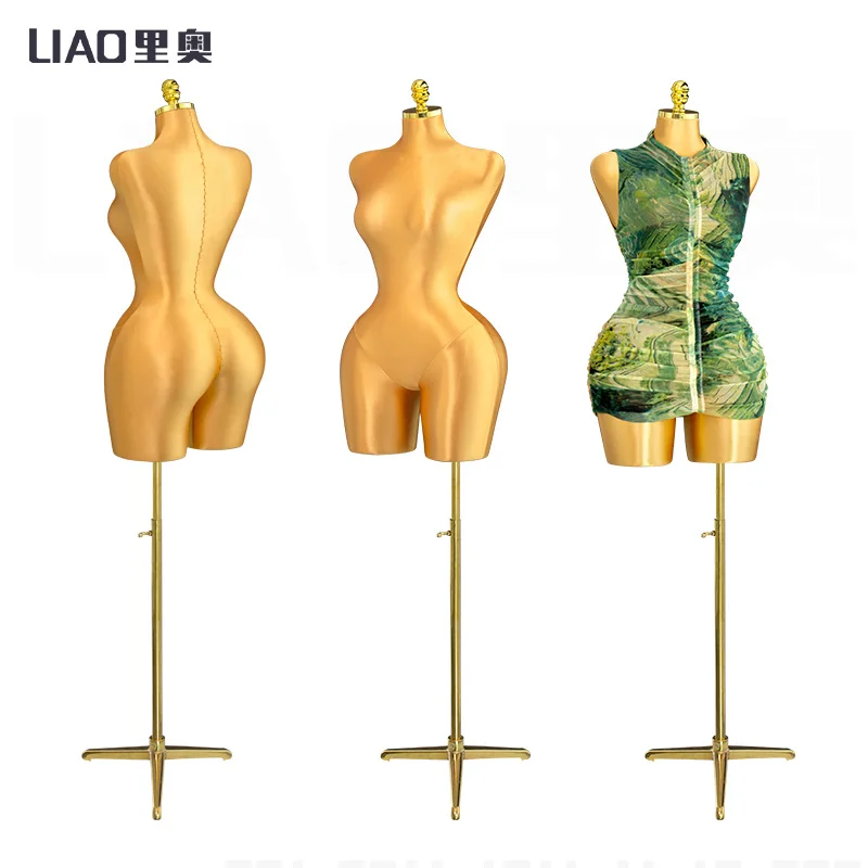 Curvy female mannequins pinable dress form Tailor pin mannequin female fabric plus size torso dress foam  doll adult half body