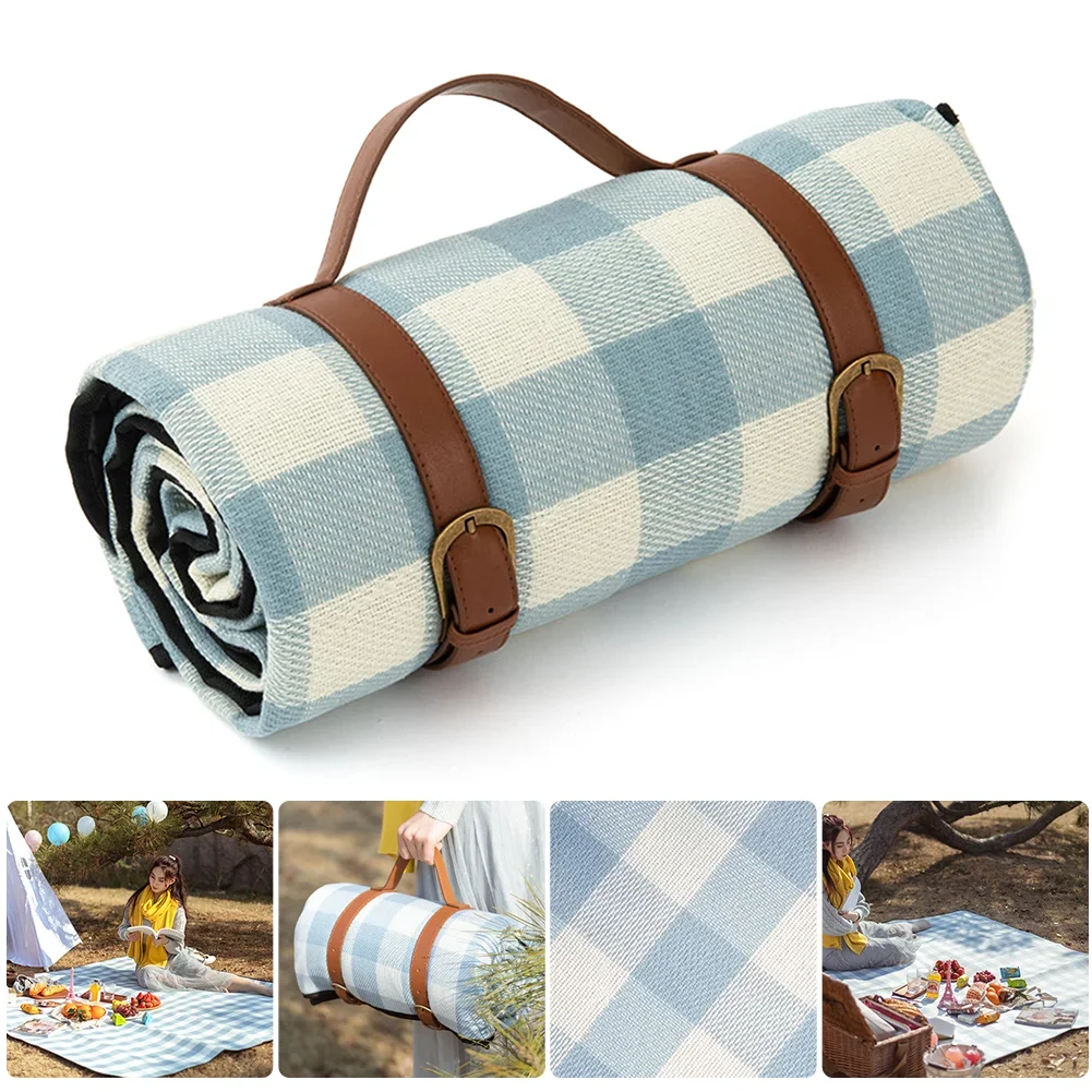 Picnic Mats Thicken Outing Camping Beach Mat Leather Bandage Picnic Blankets Cloth Moisture-Proof For Outdoor Trekking Campiing