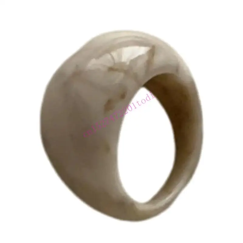 M76B MODERN RESIN RINE Smooth surfaces bijoux Gift plusieurs nuances conception élégante légère
