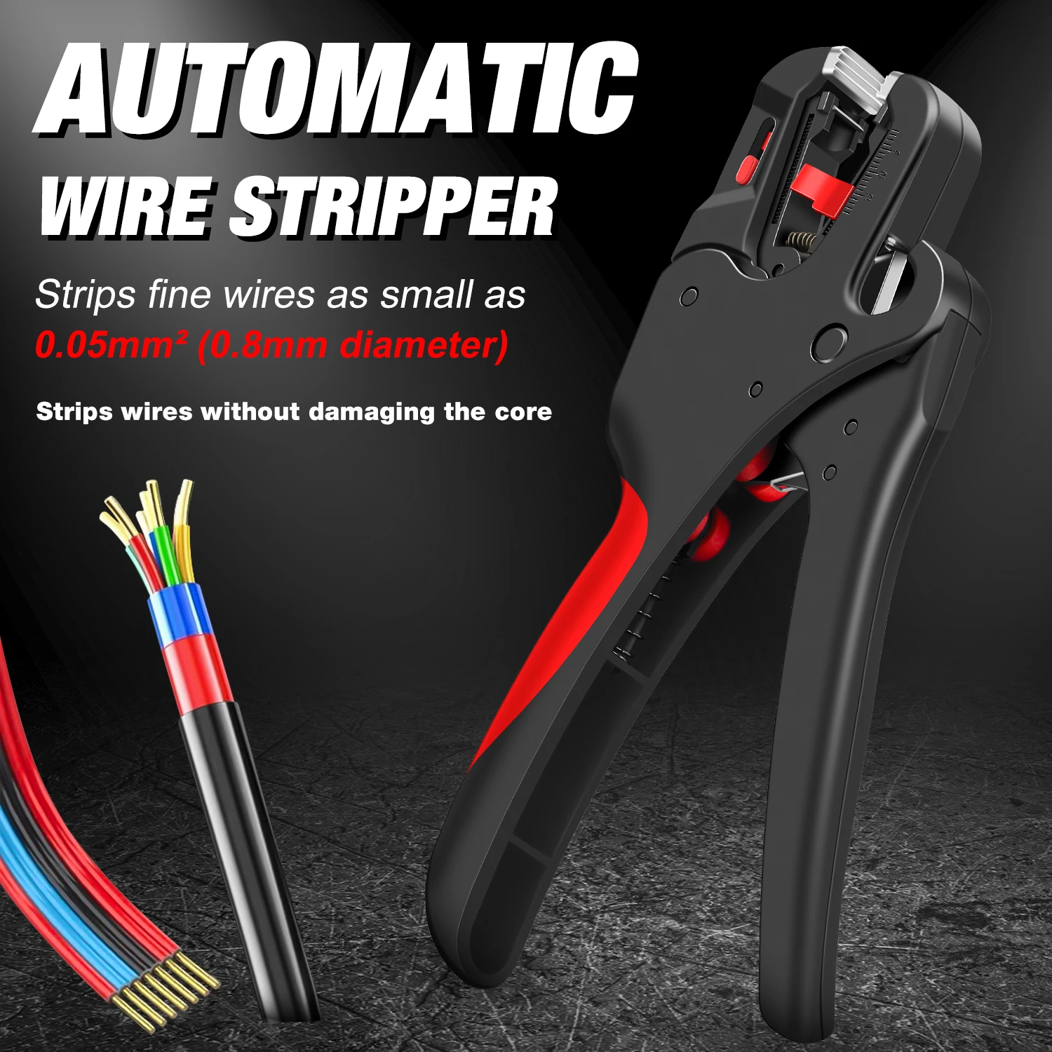 Automatic Wire Stripper Range 0.03-10mm Electrician Wire Tool Cable Wire Stripper Cutter Multifunctional Cable Cutting Pliers
