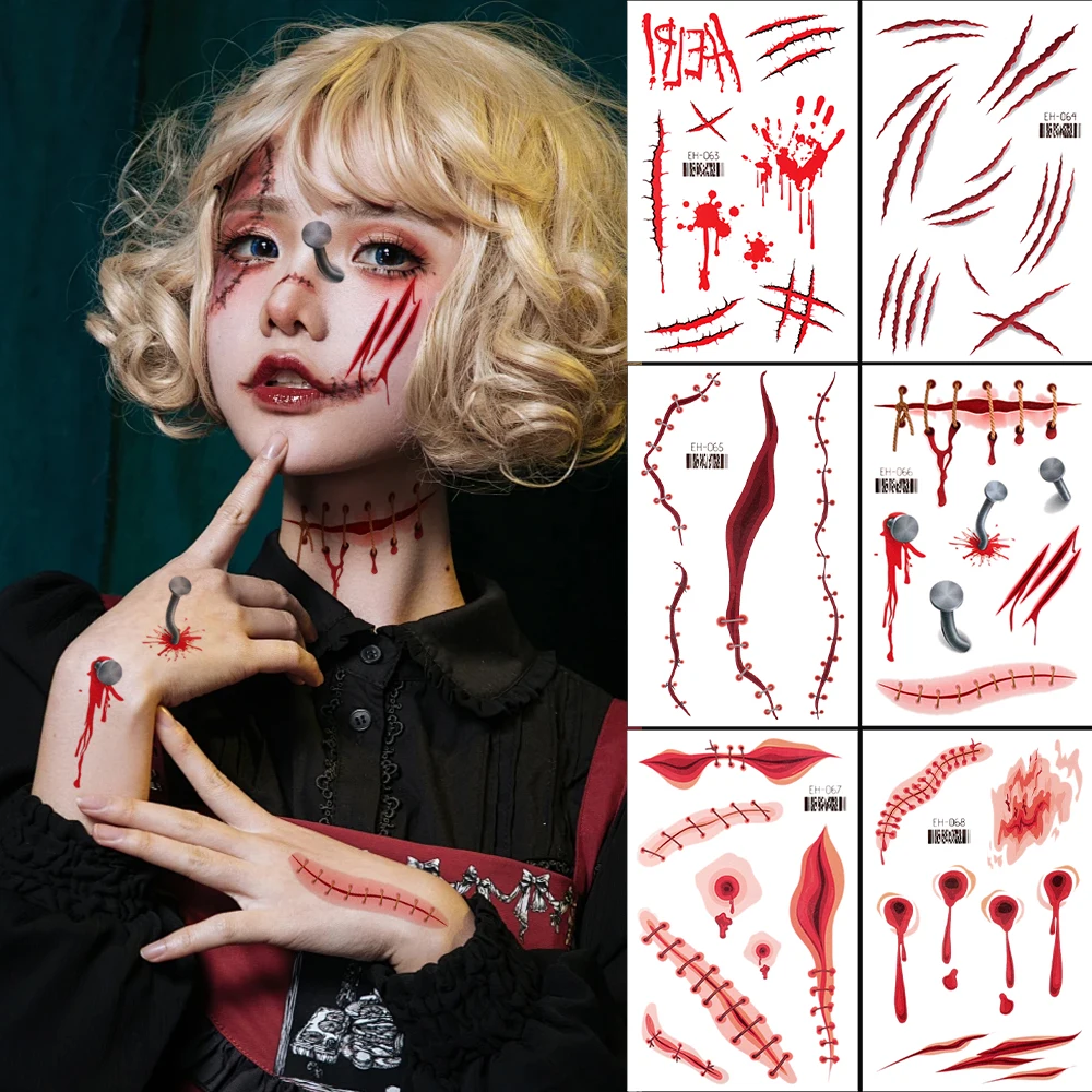 Pegatinas de tatuaje de cicatriz, heridas falsas, tatuaje temporal, pegatinas de cicatriz para fiesta de Halloween, Zombies, Cosplay, 12 hojas | Bodega Aurrera en línea Pegatinas de tatuaje de cicatriz, heridas falsas, tatuaje temporal, pegatinas de cicatriz para fiesta de Halloween, Zombies, Cosplay, 12 hojas | Bodega Aurrera en línea