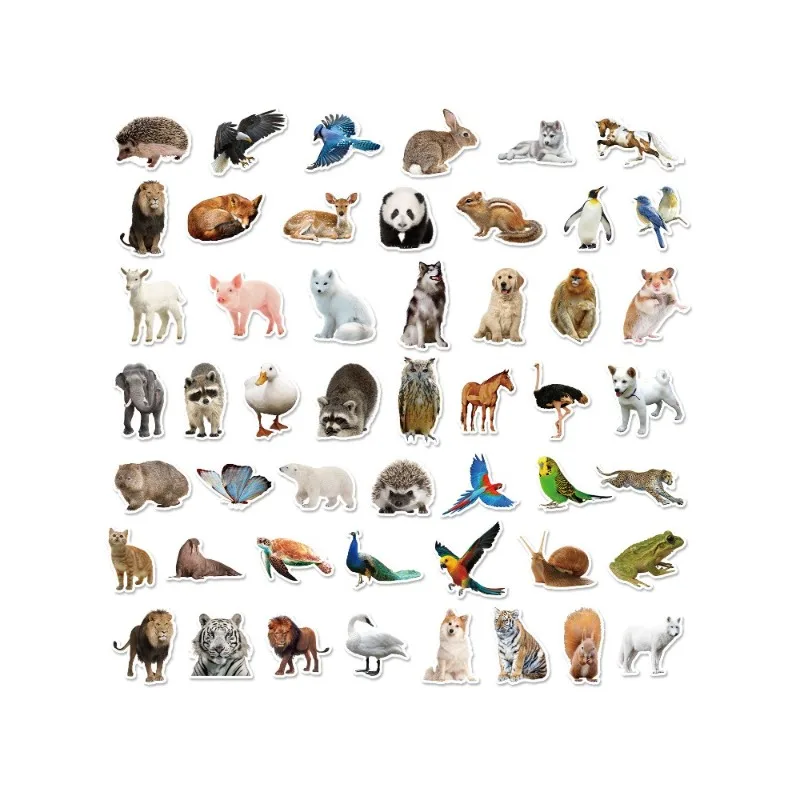 50개 만화 캐릭터 동물 창의적인 그래피티 장식 스티커