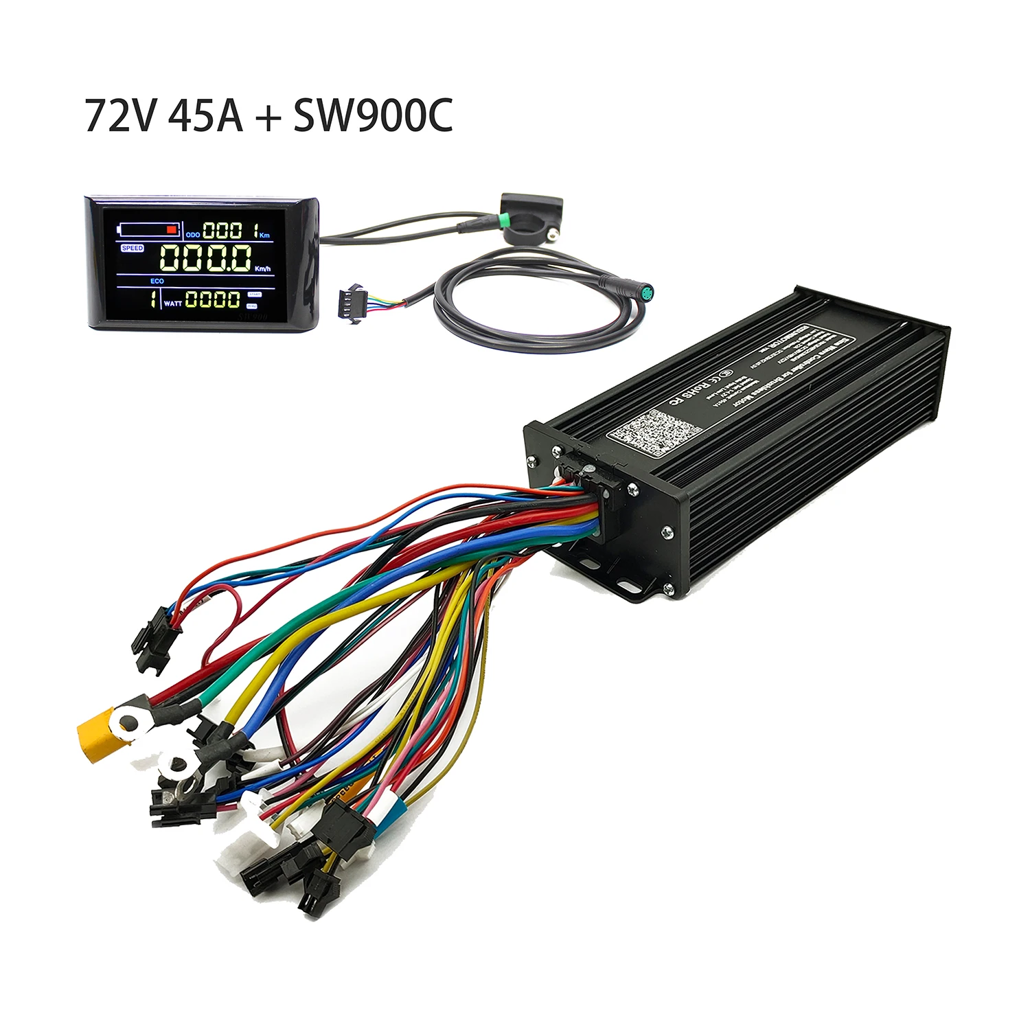 EBKE 36V 48V 52V 60V 72V 1000W-2000W 35A 45A 3-Mode Sine Wave Ebike Controller With TFT 04U UKC1 Colorful OMD2 LCD Display