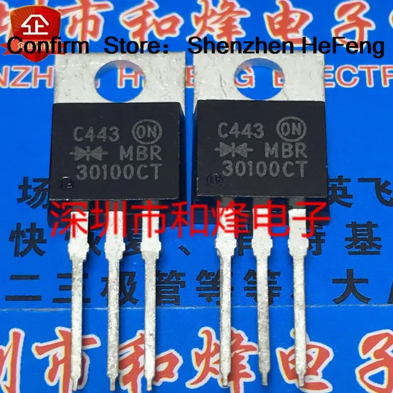 5PCS-10PCS MBR30100CT  TO-220 100V 30A   Original On Stock Quicky Shipping