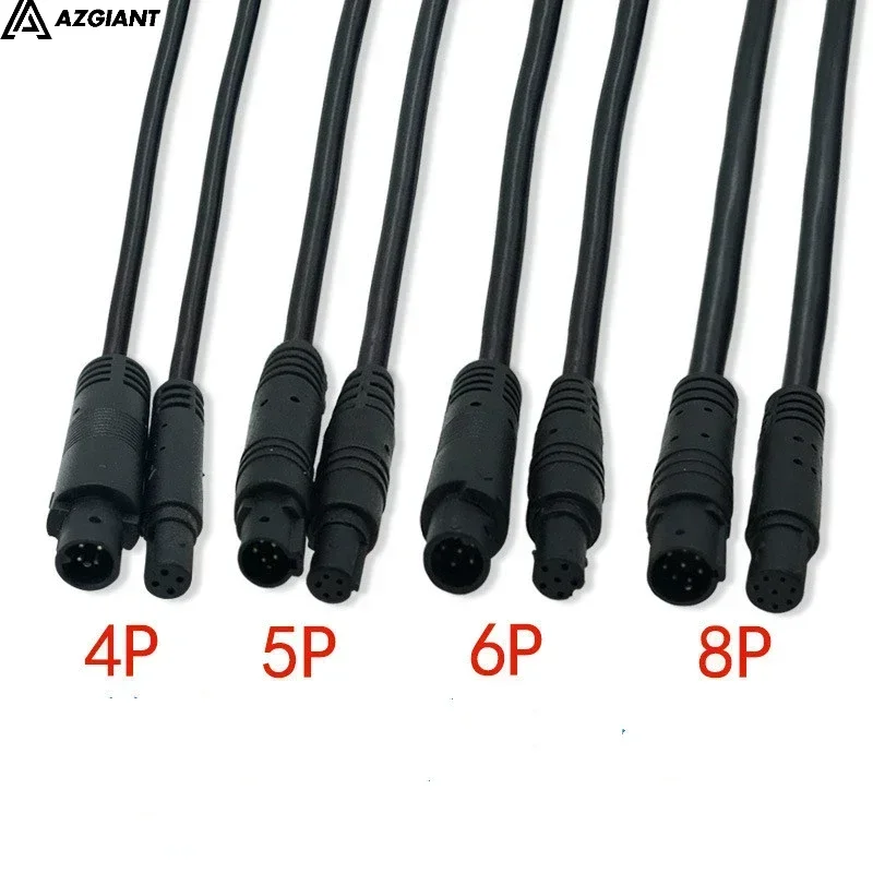 2 3 4 5M Car Rear view camera cable for BMW 4 pin 5P 6P 8P hole male and female recorder rear extension cable