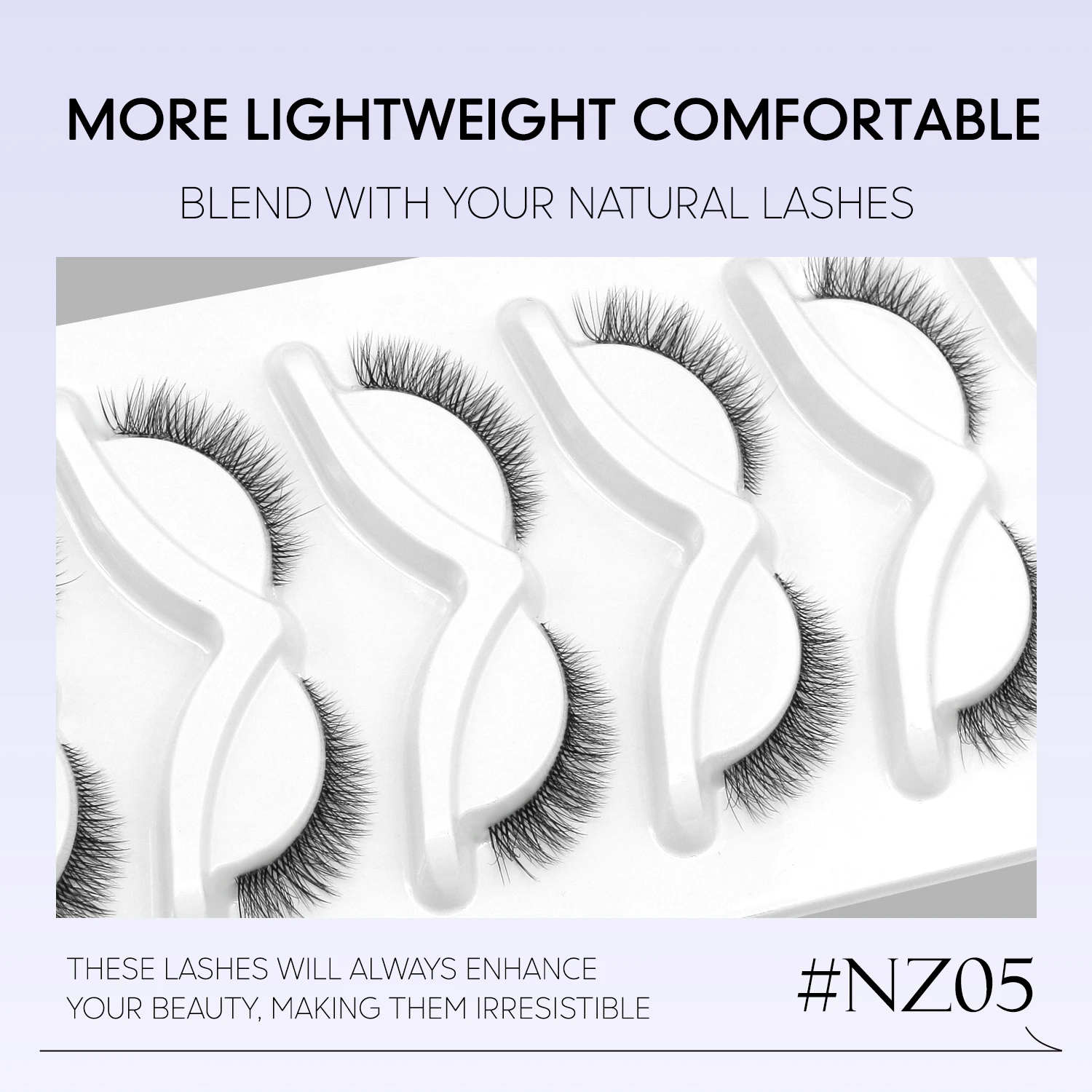 GROINNEYA ナチュラルキャットラッシュ 3Dフェイクミンクまつげ ソフトで自然なロングまつげ ウィスピーつけまつげ カールまつげ 卸売