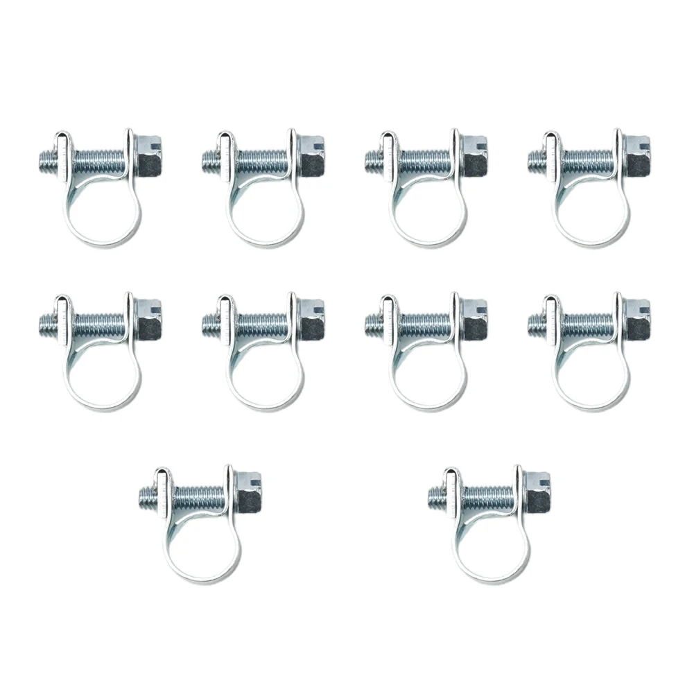 10 Stück Schlauchklemmen-Set 8-20mm für Jubilee-Schlauchklemmen, Diesel-, Benzin-, Kühlmittel-, Kühler- und Wasserrohrklemmen