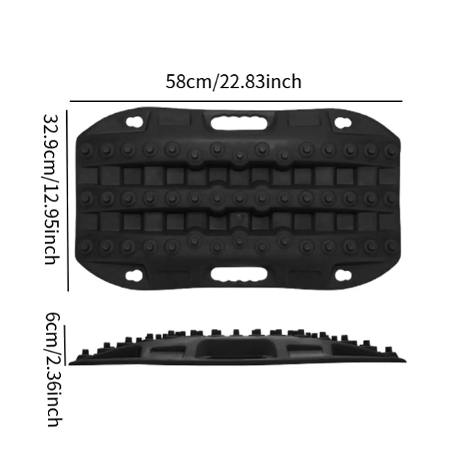 Generic سيارة لوح تثبيت الإطارات حصيرة الطوارئ عجلة الإطارات سلم الإطارات قبضة المنتزع لالتقاطات سيارات الدفع الرباعي السيارات المركبات