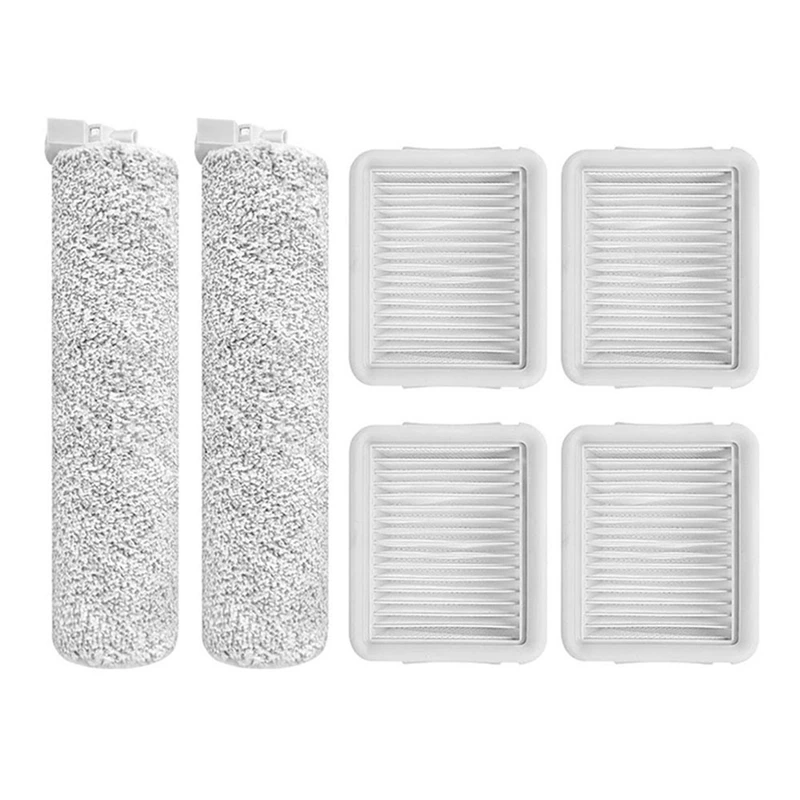 Soft  Brush Roll Hepa Filter Accessories Plastic Replacement Parts For Xiaomi Mijia Shunzao H100 Pro Wet And Dry Robot