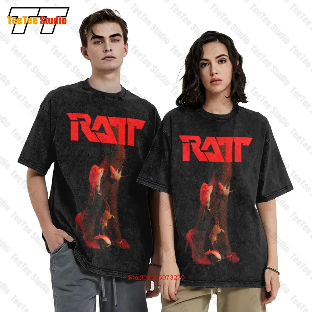 Ratt Out Of The Cellar Tour Concert Vintage Oversized T-Shirt D09Z