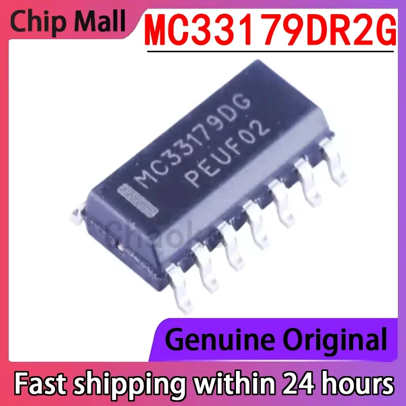 

5 шт. новый оригинальный MC33179DR2G с трафаретной печатью MC33179DG SOP14 четырехканальный операционный усилитель