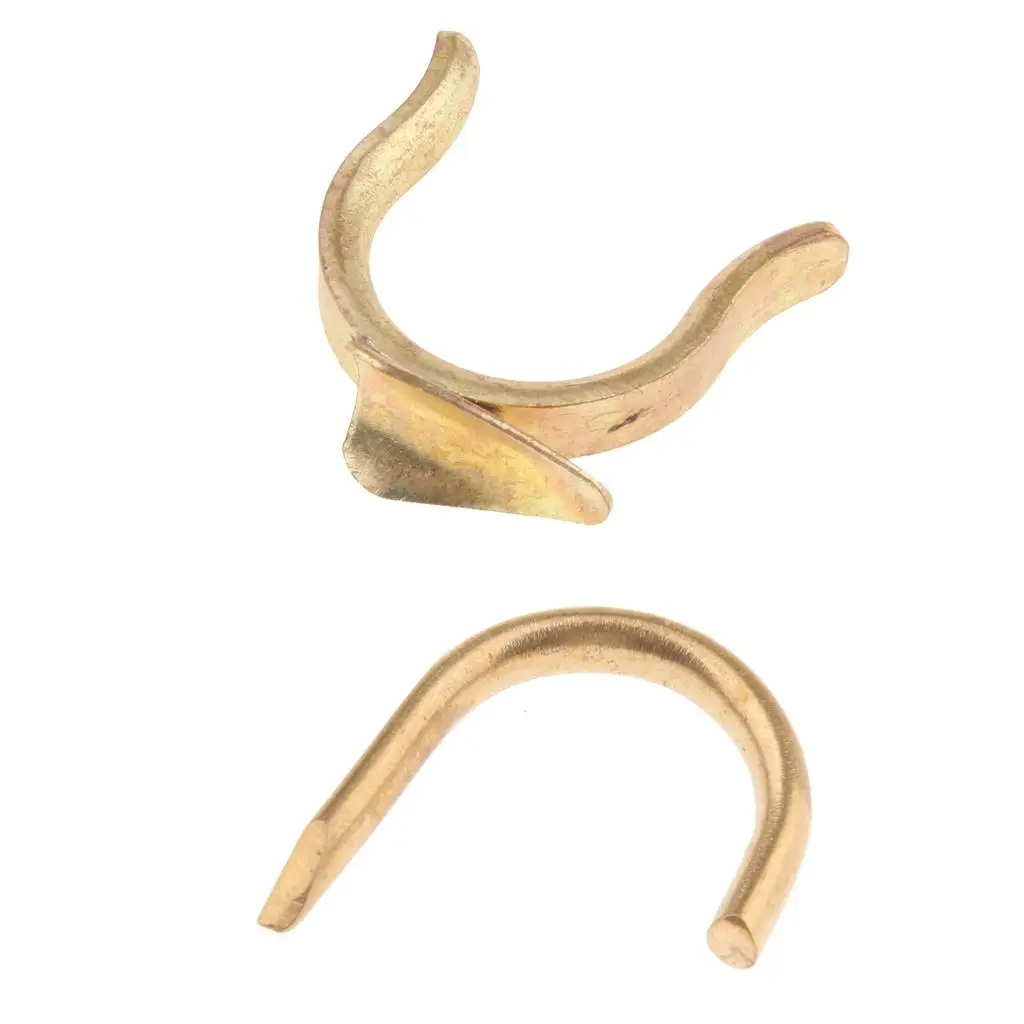 Durable Copper Trumpet Finger Hook Smooth Surface Small Finger Rest Part for Band Performance