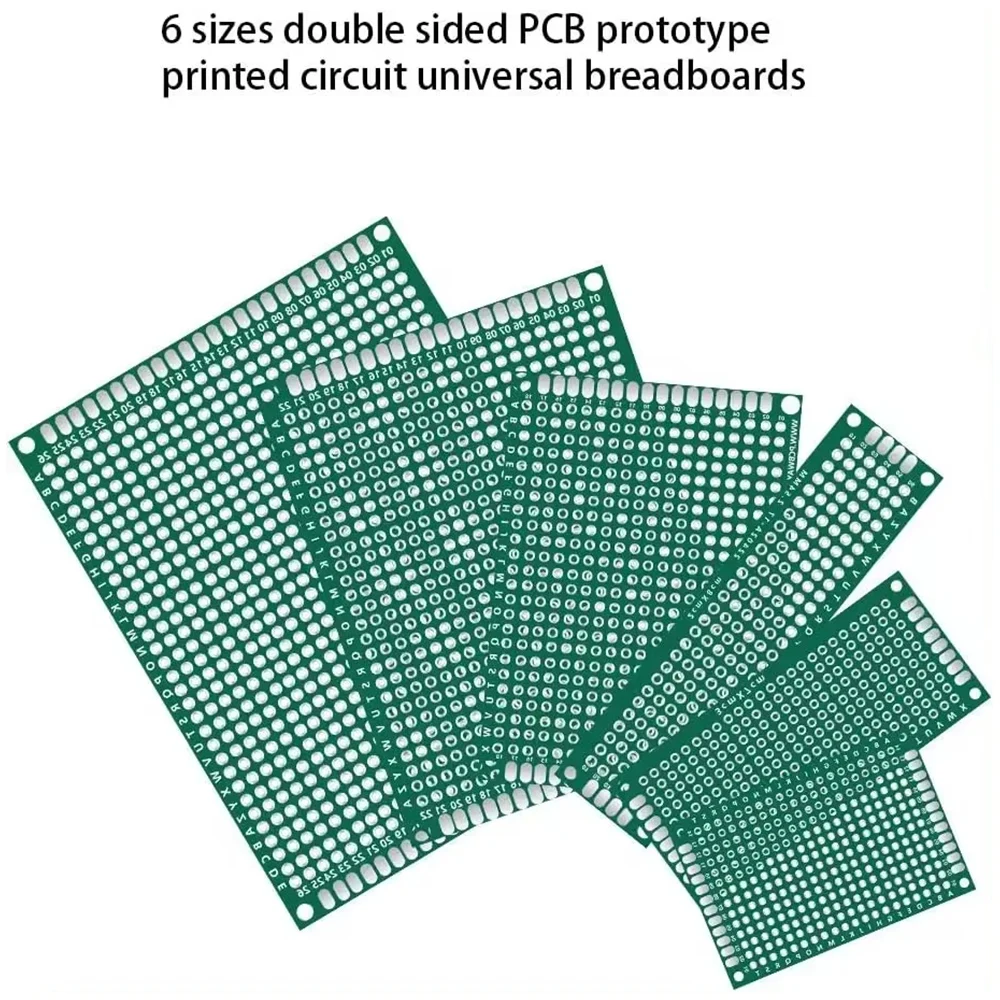 10 szt. Dwustronny zestaw prototypowy płytki PCB do lutowania DIY 6 rozmiarów dla Arduino dwustronny zestaw płytki PCB