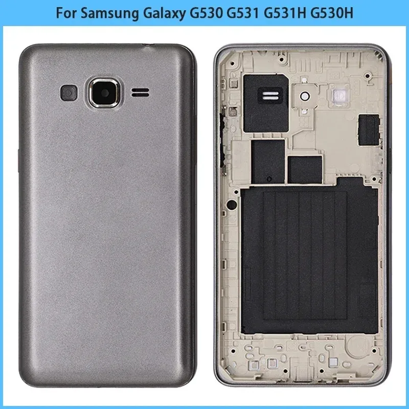 Чехол с полным корпусом G530 для Samsung Galaxy Grand Prime g531 g530f g531h, задняя крышка, задняя пластиковая средняя рамка, рамка