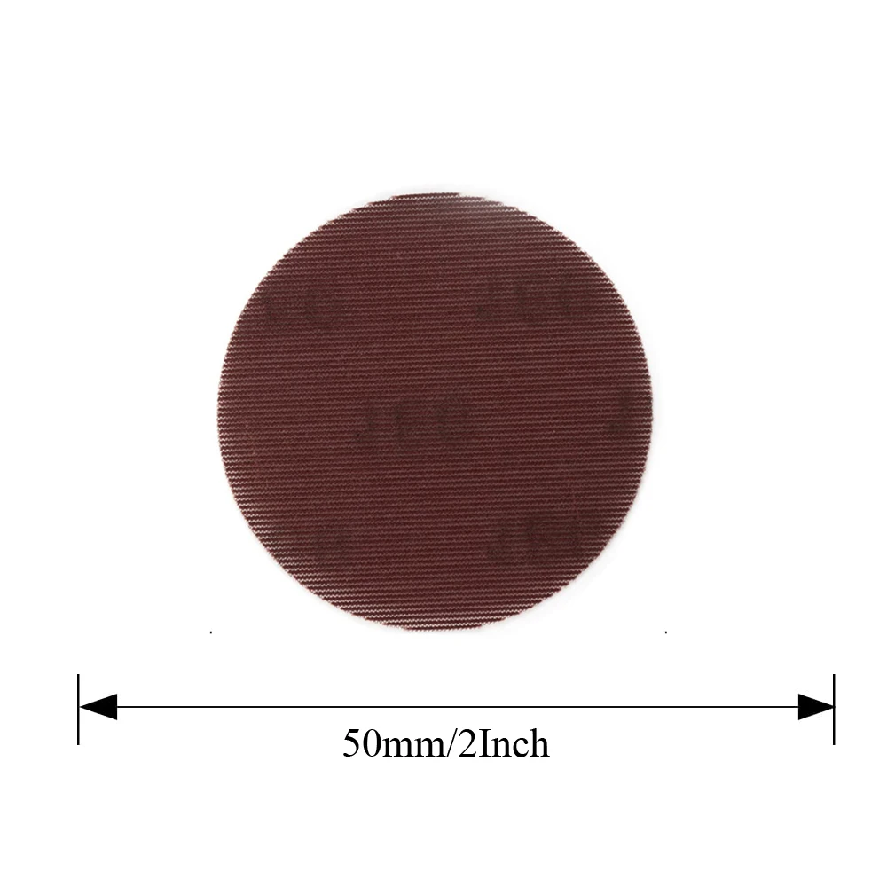 2/3 Inch Mesh Sandpaper 20/40 Pcs Assorted 80 to 800 Grits Hook and Loop Sanding Paper for Polishing Metal Wood Composites