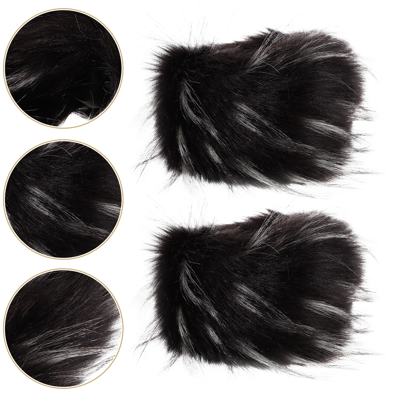 

2 pcs Warm Furry Wrist Guards Faux Cuffs Women Sleeve Bands Acrylic Miss Winter Outdoor Cozy Comfortable Safe Lightweight