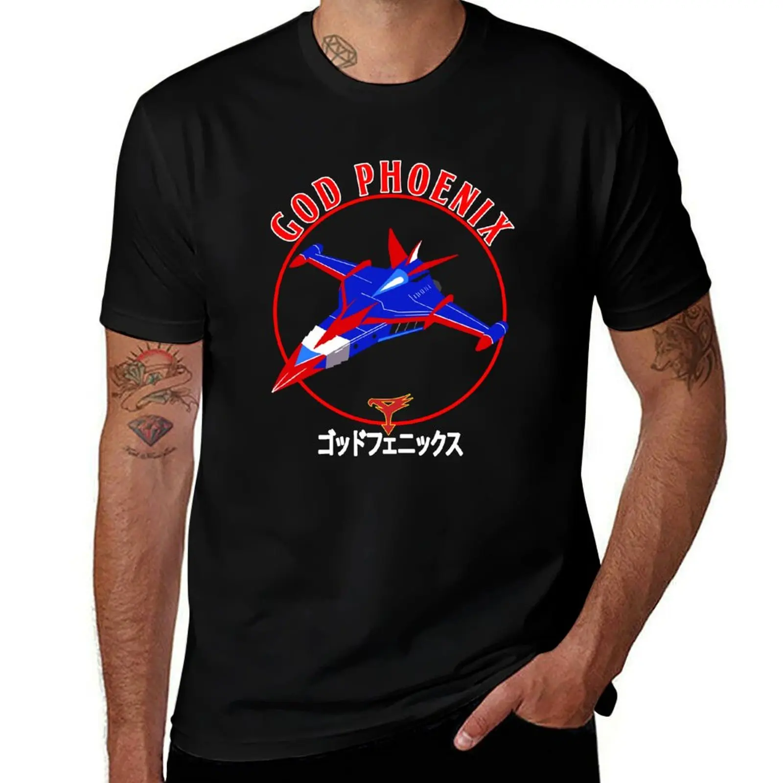 

Gatchaman G Force God Phoenix Aircraft T-Shirt man t shirts for men t shirt man casual T-Shirt