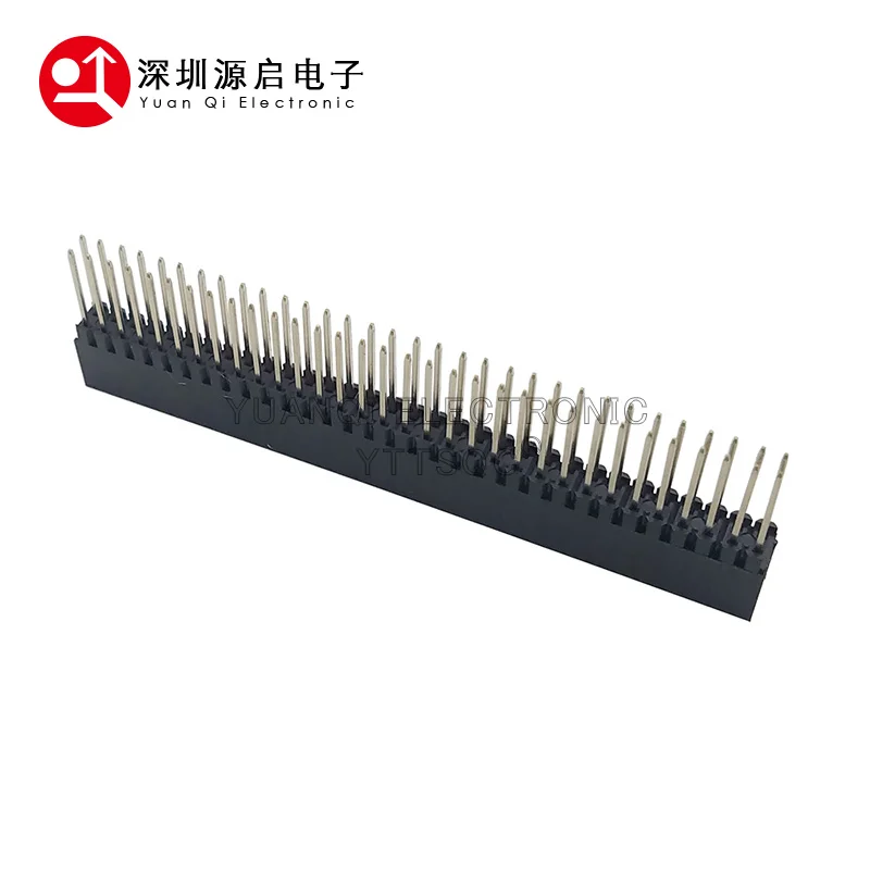 2PCS 2x32 PIN Double Row Straight FEMALE PIN HEADER 2.54MM PITCH Pin Long 12MM Strip Connector Socket 2*32 64 PIN 2x32Pin PC104