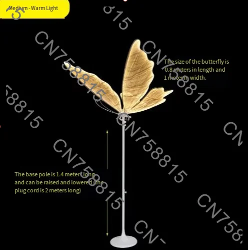 Glowing Ceiling Decor，For Wedding Stage & Runway，Event Photo Booth Backdrop，LED Butterfly Wings Hanging Ornament