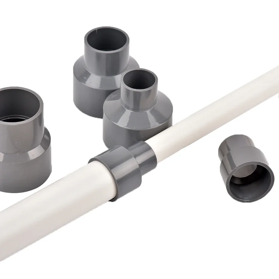 PVC Straight Reducing Fitting for Irrigation Systems Diameter Options 20mm 25mm 32mm 40mm 50mm Round Tap Connection DIN Complian